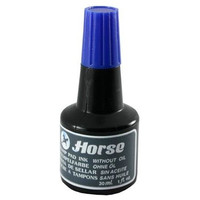 HORSE Tinta tampon 30cc azul-IR25 HORSE Tinta tampon 30cc azul