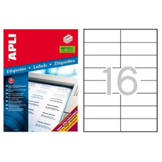 APLI C.4000 etiquetas impresora laser 105x37mm-IR25 APLI C.4000 etiquetas impresora laser 105x37mm