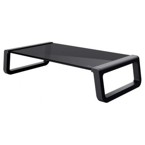 SOPORTE ELEVADOR MONTA PARA MONITOR DE CRISTAL TEMPLADO NEGRO TRUST (Espera 4 dias)-SX25 SOPORTE ELEVADOR MONTA PARA MONITOR DE CRISTAL TEMPLADO NEGRO TRUST (Espera 4 dias)