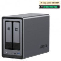 Ugreen NASync DXP2800 NAS System 2-Bay Compacto Intel® N N100 8 GB DDR5 0 TB UGOS Pro Negro (Espera 4 dias)