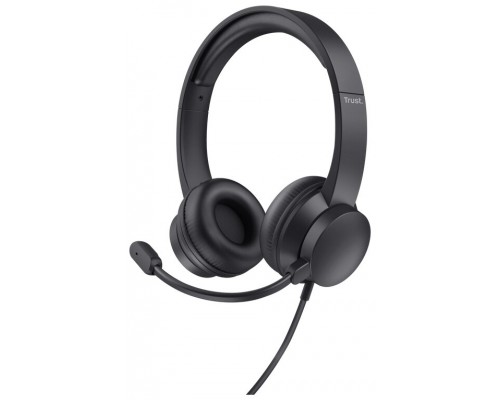 Headset Trust Hs-201 25373 Usb Microfono Plegable