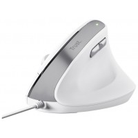 RATON OPTICO ERGONOMICO VERTICAL BAYO II BLANCO TRUST (Espera 4 dias)