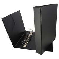 GRAFOPLAS Carpeta PVC 4 anillas 40mm folio negro