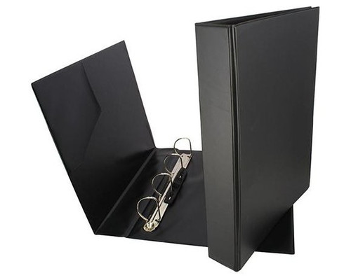 GRAFOPLAS Carpeta PVC 4 anillas 40mm folio negro