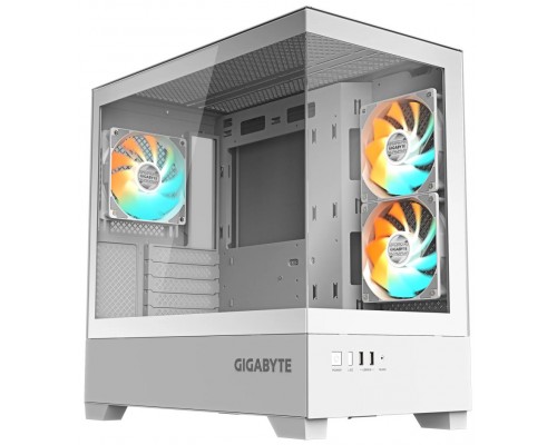 CAJA ATX SEMITORRE GIGABYTE AORUS C201W ICE PANORAMICA