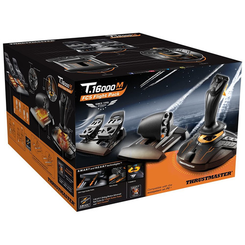 Thrustmaster T.16000M FCS Flight Pack Palanca de mando Mac,PC Anal&oacute;gico/Digital USB Negro (Espera 4 dias)