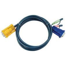 Aten 2L5205A cable para video, teclado y rat&oacute;n (kvm) 5 m Negro (Espera 4 dias)