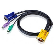 Aten 2L-5210P cable para video, teclado y ratón (kvm) Negro 10 m (Espera 4 dias)
