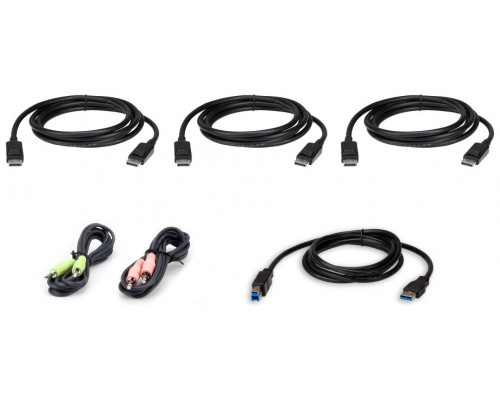 Aten 2L-7D02UDPX6 cable para video, teclado y ratón (kvm) Negro 1,8 m (Espera 4 dias)