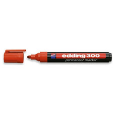 edding Marcador permanente 300 - Punta conica - Trazo 1,5 mm a 3 mm - Color rojo-IR45 edding Marcador permanente 300 - Punta conica - Trazo 1,5 mm a 3 mm - Color rojo