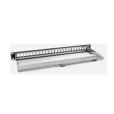PATCH PANEL 19"" 24 PORT CAT6 UTP KEYSTONE (Espera 4 dias)