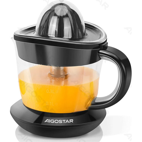 EXPRIMIDOR ELECTRICO DE CITRICOS 40W 0.7L NEGRO AIGOSTAR (Espera 4 dias)-SX30 EXPRIMIDOR ELECTRICO DE CITRICOS 40W 0.7L NEGRO AIGOSTAR (Espera 4 dias)