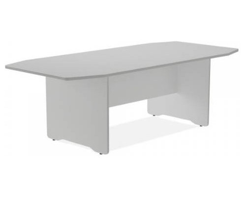 MESA DE REUNIONES 220X100X72CM. COLOR: PATA ALUMINIO / TABLERO GRIS ROCADA 3003AB02 (Espera 4 dias)