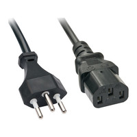 Lindy 30425 cable de transmisi&oacute;n Negro 0,7 m C13 acoplador (Espera 4 dias)