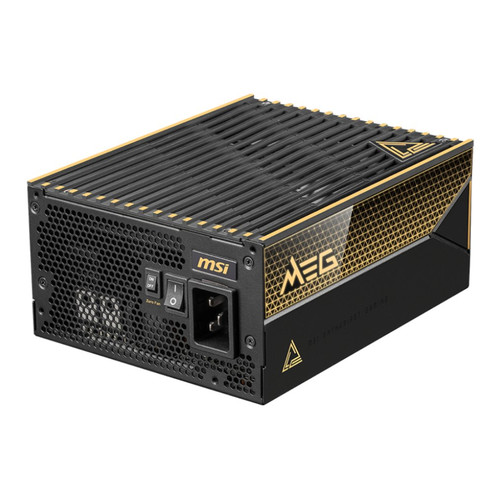 MSI MEG Ai1600T PCIE5 unidad de fuente de alimentaci&oacute;n 1600 W 24-pin ATX ATX Negro (Espera 4 dias)