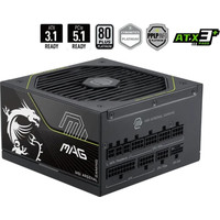 FUENTE ALIMENTACION MSI MAG A1000PLS PCIE5,PSU,1000W,80 PLUS PLATINUM,MODULAR,135MM,ACTIVE PFC,1XPCI-E 5 (12+4 PIN),4XPCI-E (6+2 PIN),8XSATA (15 PIN) (Espera 4 dias)-SX20 FUENTE ALIMENTACION MSI MAG A1000PLS PCIE5,PSU,1000W,80 PLUS PLATINUM,MODULAR,135MM,ACTIVE PFC,1XPCI-E 5 (12+4 PIN),4XPCI-E (6+2 PIN),8XSATA (15 PIN) (Espera 4 dias)