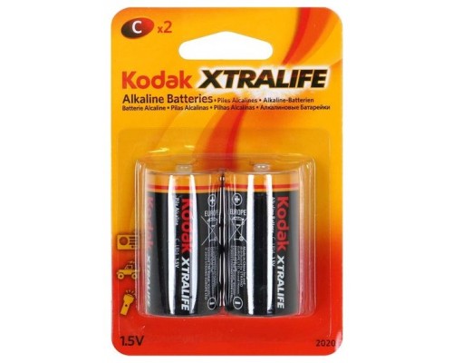 Pila Kodak Alcalina Xtralife C Lr14 Blister*2