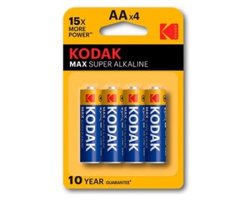 Pila Kodak Super Alcalina Max Lr6 Aa Pack 4 ( 2800 Mah