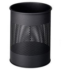 DURABLE Papelera metalica redonda 15l negro-IR25 DURABLE Papelera metalica redonda 15l negro