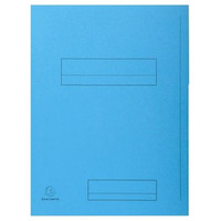 EXACOMPTA Paq.50 subcarpetas 2 solapas 210g 5 azul claro
