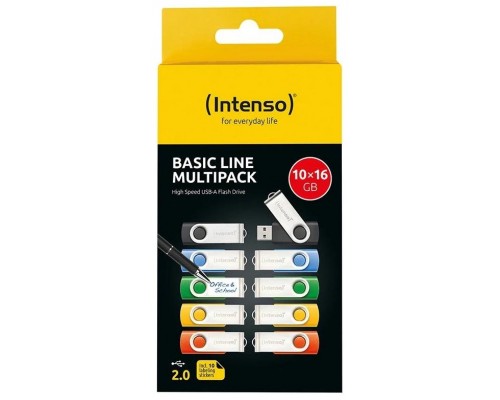 Intenso Basic Line Multipack Lápiz USB 2.0 4GB 10u