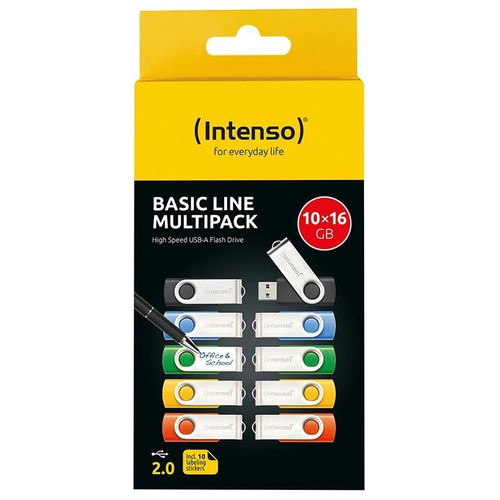 Intenso Basic Line Multipack L&aacute;piz USB 2.0 8GB 10u