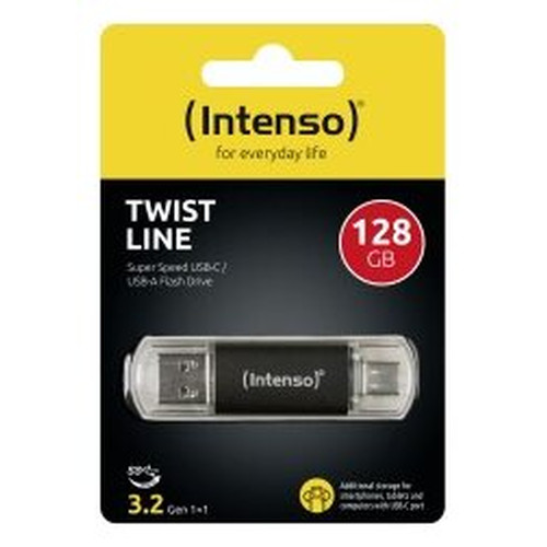 Intenso Twist Line L&aacute;piz USB 3.2 A+C 128Gb
