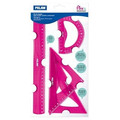 MILAN KIT DE 4 REGLAS FLEX&RESISTANT ROSA TRANSLUCIDO