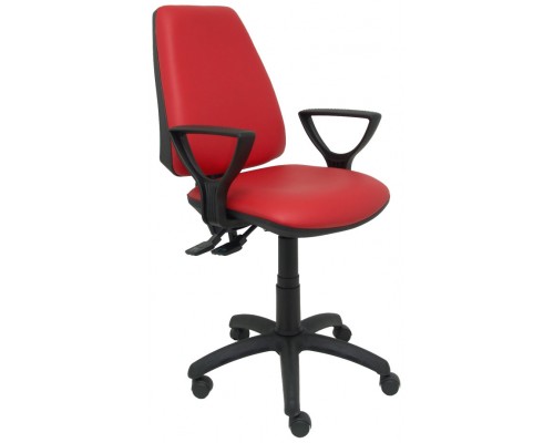 SILLA ELCHE SINCRO SIMILPIEL ROJO CON BRAZOS