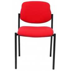 SILLA FIJA VILLALGORDO BALI ROJO CHASIS NEGRO