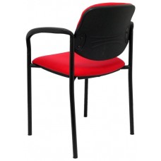 SILLA FIJA VILLALGORDO BALI ROJO CHASIS NEGRO CON