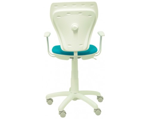 SILLA JUVENIL SALINAS BLANCA MICRO AZUL