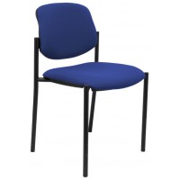 SILLA FIJA VILLALGORDO BALI AZUL CHASIS NEGRO