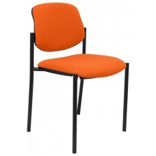 SILLA FIJA VILLALGORDO BALI NARANJA CHASIS NEGRO