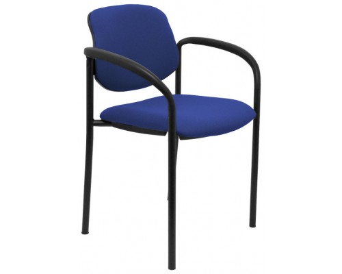 SILLA FIJA VILLALGORDO BALI AZUL CHASIS NEGRO CON