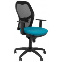 SILLA JORQUERA MALLA NEGRA ASIENTO BALI VERDE