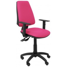 SILLA ELCHE SINCRO SIMILPIEL ROSA CON BRAZO REGUL