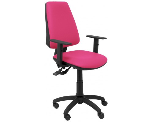 SILLA ELCHE SINCRO SIMILPIEL ROSA CON BRAZO REGUL