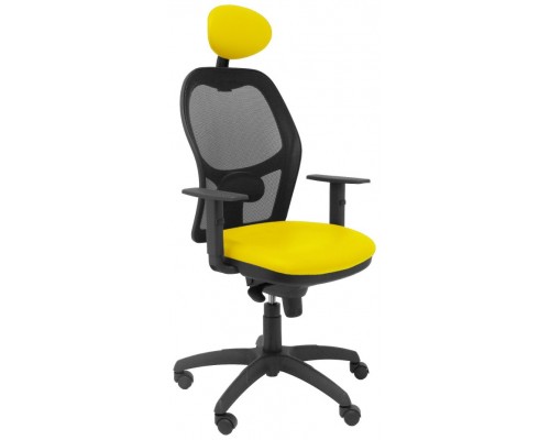 SILLA JORQUERA MALLA NEGRA ASIENTO SIMILPIEL AMAR