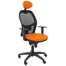 SILLA JORQUERA MALLA NEGRA ASIENTO SIMILPIEL NARA