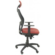 SILLA JORQUERA MALLA NEGRA ASIENTO SIMILPIEL GRAN