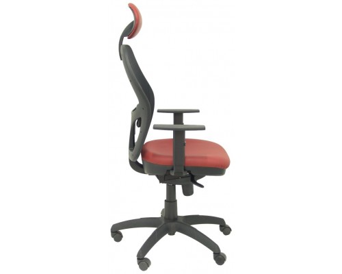 SILLA JORQUERA MALLA NEGRA ASIENTO SIMILPIEL GRAN