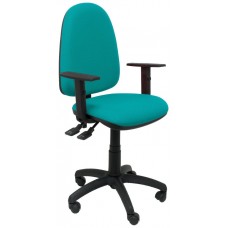 SILLA TRIBALDOS VERDE CON BRAZOS REGULABLES