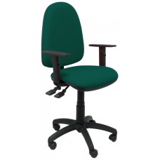 SILLA TRIBALDOS VERDE CON BRAZOS REGULABLES