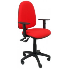 SILLA TRIBALDOS ROJO CON BRAZOS REGULABLES