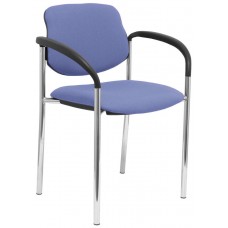 SILLA FIJA VILLALGORDO BALI AZUL CLARO CHASIS CRO