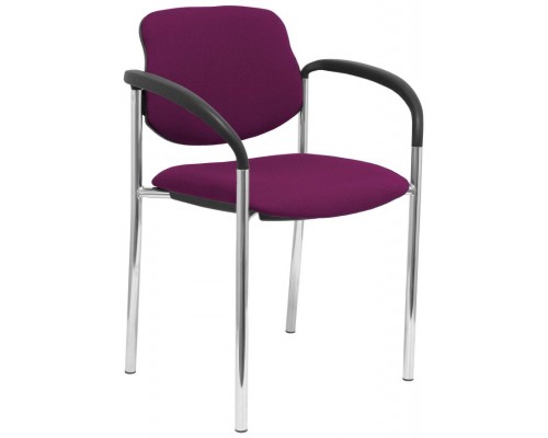 SILLA FIJA VILLALGORDO BALI MORADO CHASIS CROMO C