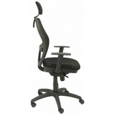 SILLA JORQUERA MALLA NEGRA ASIENTO BALI NEGRO CAB