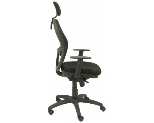 SILLA JORQUERA MALLA NEGRA ASIENTO BALI NEGRO CAB