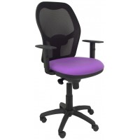 SILLA JORQUERA MALLA NEGRA ASIENTO BALI LILA